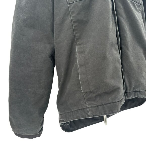 Carhartt Mens XL Tall Jacket Relaxed Fit Washed Duck Sherpa Fleece Lined Utility - Picture 4 of 13